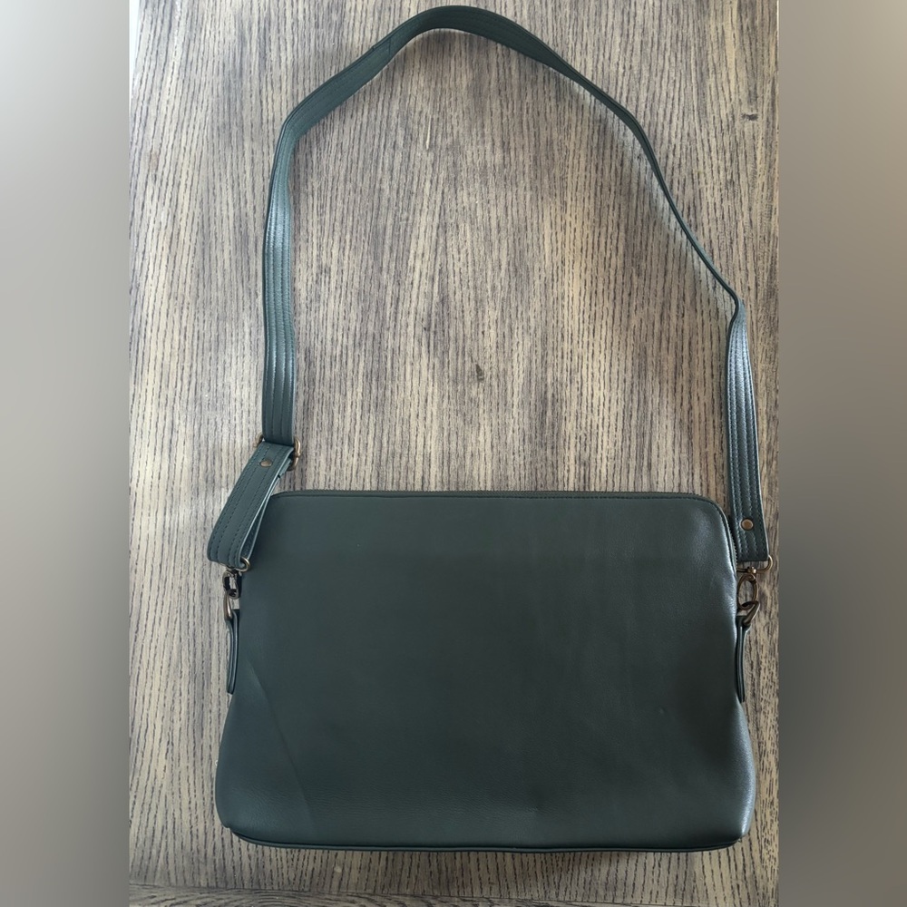 Green Laptop Bag with Adjustable Strap